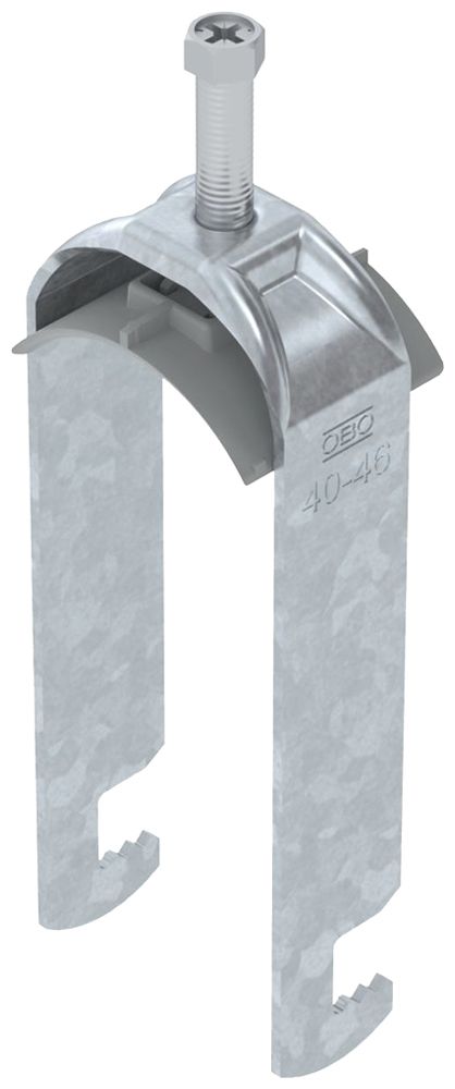 Fixation rapide BET 2056 pied à F mat.synthétique 40…46mm 2×câble acier Zn-ch-im