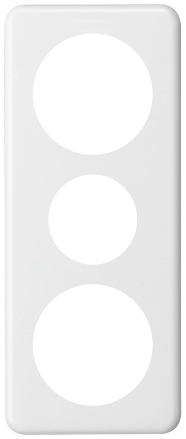 Abdeckplatte basico 3×1 58-43-58mm weiss