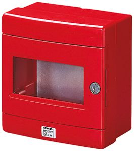 Handmeldergehäuse Gewiss 42 RV Kunststoff IP55 180×180×100mm rt