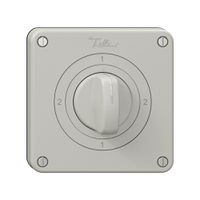 Drehschalter NEVO N.CO 3/1L, mit Drehgriff, KS, 2-1-2-1, lichtgrau