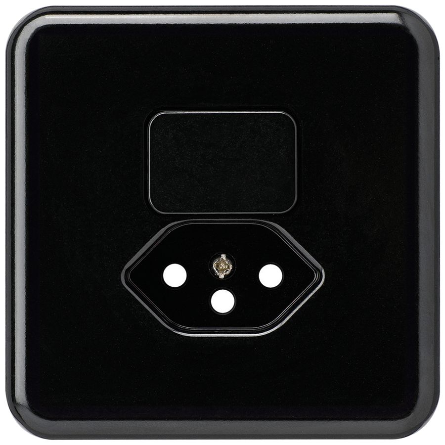 Kit frontale INC basico 86×86 nero per combinazione grd.I S3/tipo 13 per BOMI