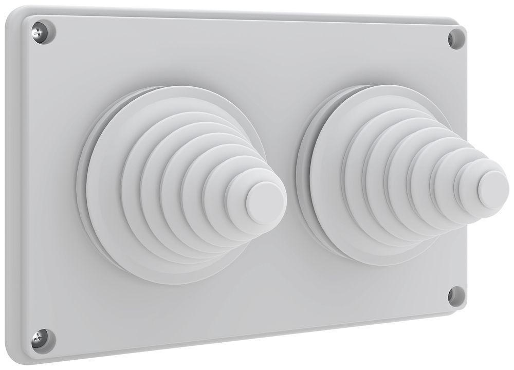 Plaque d'entrée d.câble Schneider Electric Prisma XS a.presse-étoupes 2×14…68mm