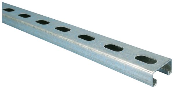 Barre profilée ERICO C25 6000×41×21×2.5mm profilé C acier