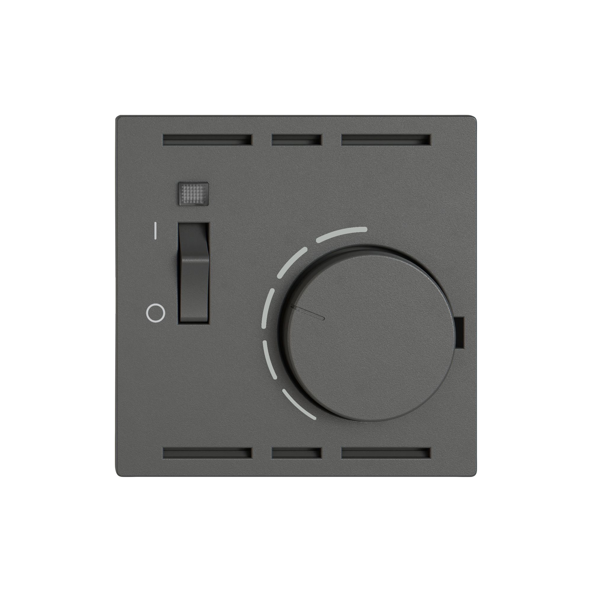 Termostato ambiente EDIZIO.liv SNAPFIX® con interruttore 230VAC 50Hz grs