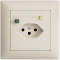 UP-Steckdose EDIZIOdue T13 FI 30mA FMI, crema