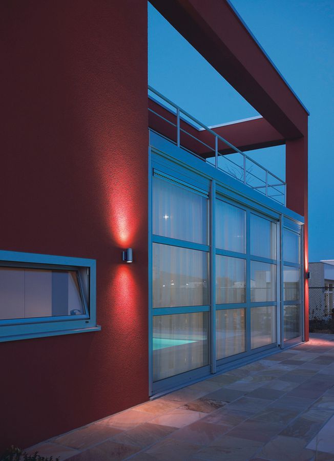 Lampada a muro SLV NEW MYRA UP/DOWN, 2×GU10 50W IP55 grigio argento