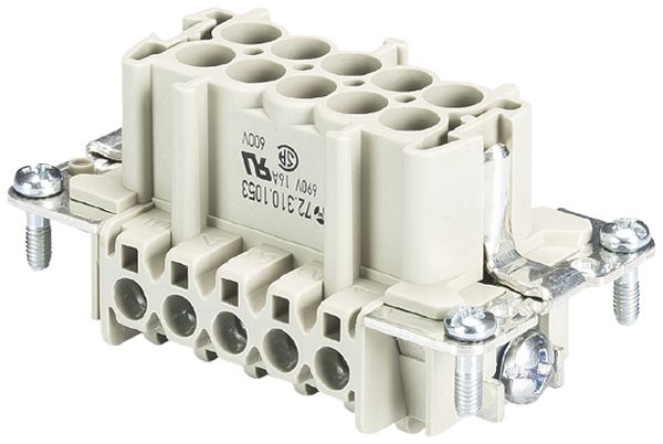 Insert p.fiche Wieland Electric revos BAS STS 10 2,5 69 8 16A 690V 0.5…2.5mm²