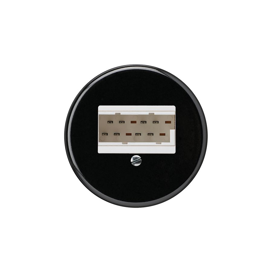 Einsatz zu UP-Dose basico 2×TT83 schwarz