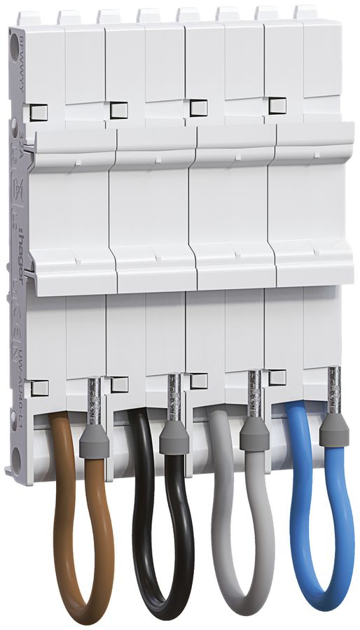 Universaladapter Hager uniway 72mm, 40A, 4P, L1L2L3N