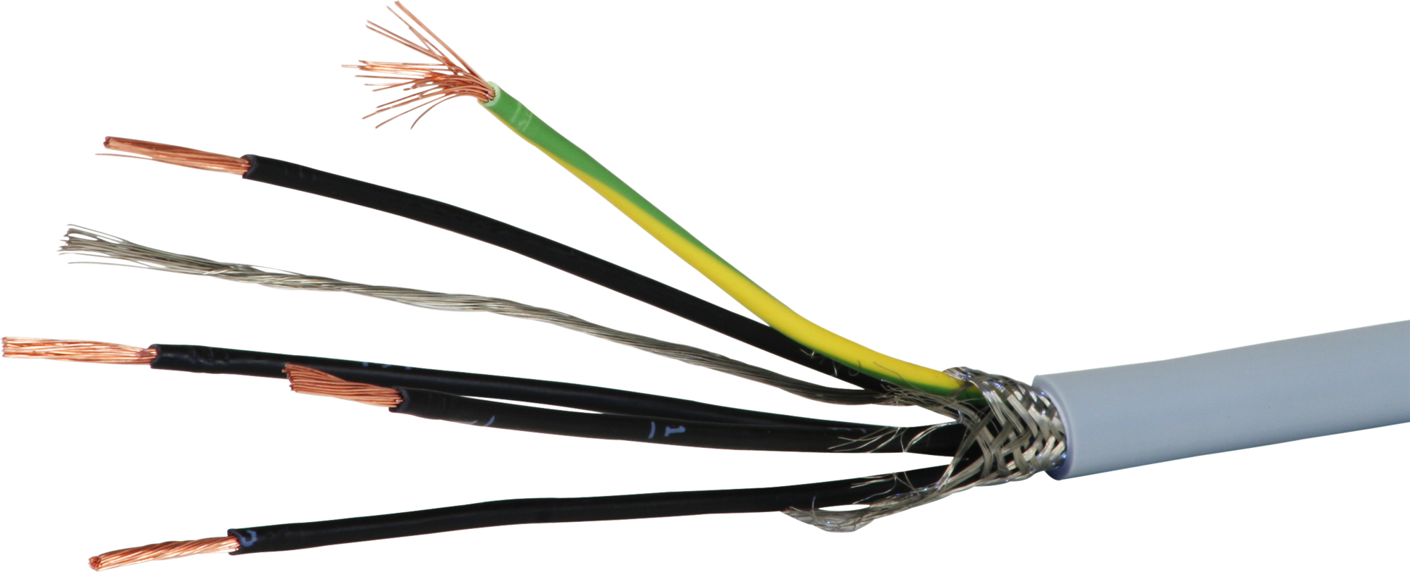 Câble de commande CY 5x1,5mm² num.gr