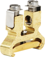 Schutzleiter-Reihenklemme Woertz 6…16mm² Schraubanschluss 2×1 Hutschiene TH35