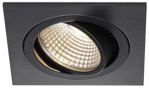 Downlight LED INS NEW TRIA 1 SET, 8W 625lm 3000K 38° quadrato IP20 nero opaco