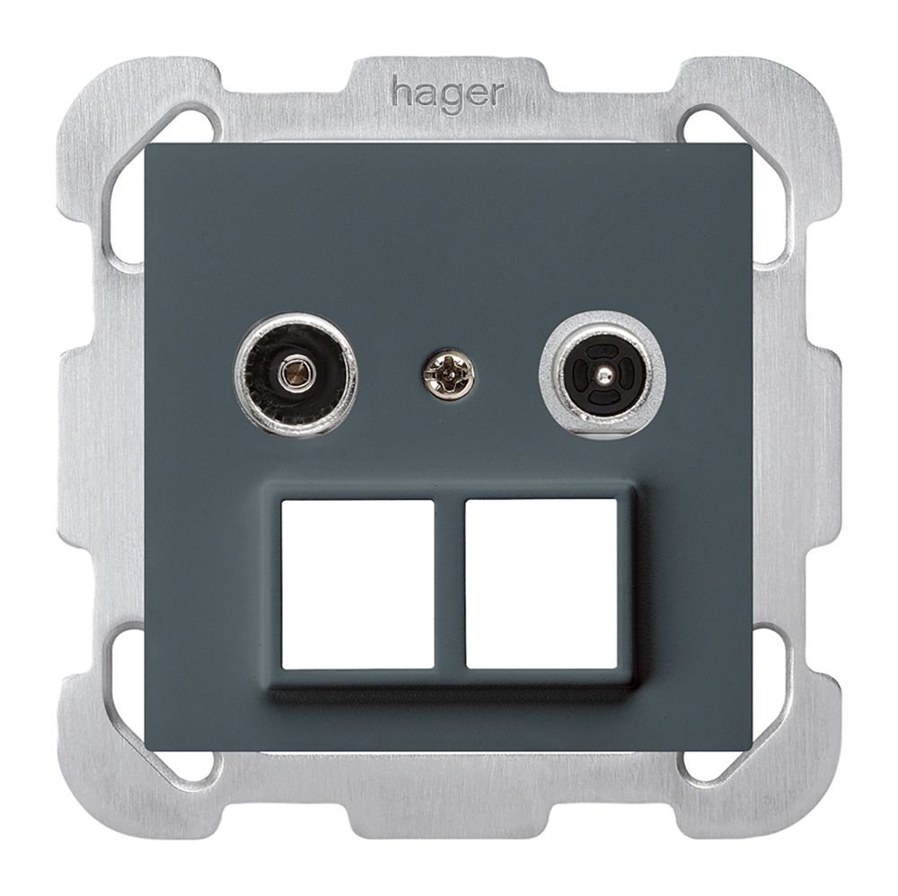 UP-Multimediadose kallysto R/TV Bauart B 10.5dB 2GHz anthrazit