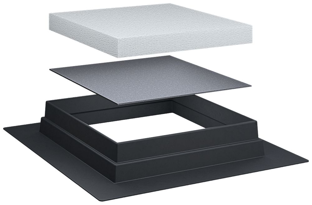 Kit per rivestimento terrazzo Hager per cassetta EKQ12 e MKQ12 quadrato