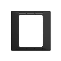 Kit frontal ENC EDIZIOdue F noir pour thermostat d'amb.a.écran