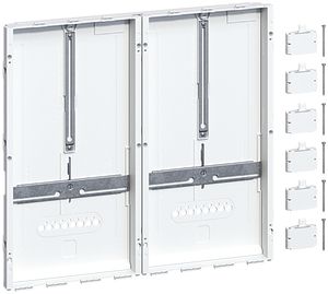 Piastra per contatore Hager univers N per 2 contatori 500×450mm