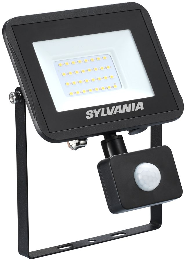 Proiettore LED START Flod Flat IP54 PIR 28W 2850lm 830 nero