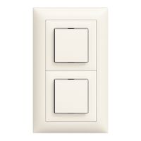 UP-Kombination EDIZIOdue S3+AR weiss vertikal