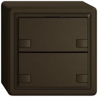 AP-Universaltaster EDIZIO.liv UNI SNAPFIX® 5…48V o.LED 2× 2-Tbed.br