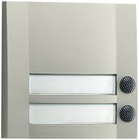 AP-Sonnerietaster Grothe Domolux Duo 12VUC beleuchtbar, silber-schwarz