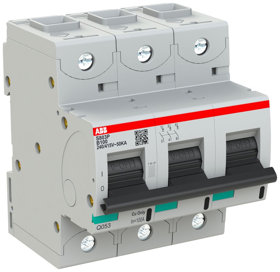 Disgiuntore ABB S803P-B100 3P 400V B-100A 50kA 4.5UM
