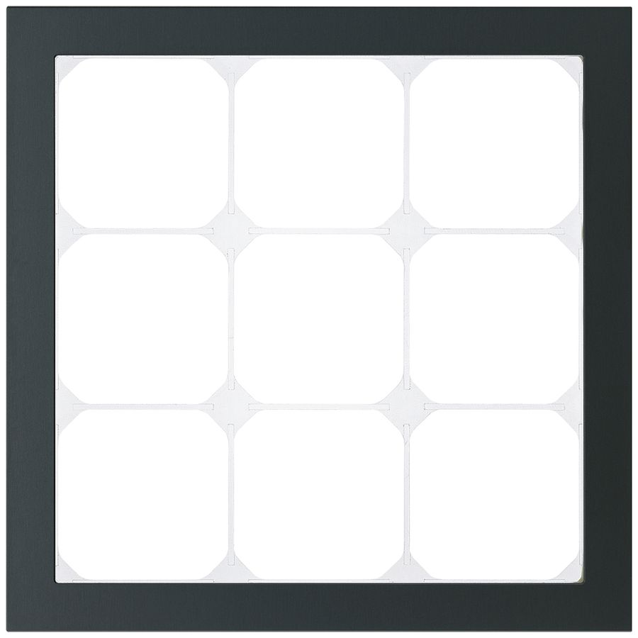 Abdeckrahmen KAL.art 3×3 214×214mm Al schwarz