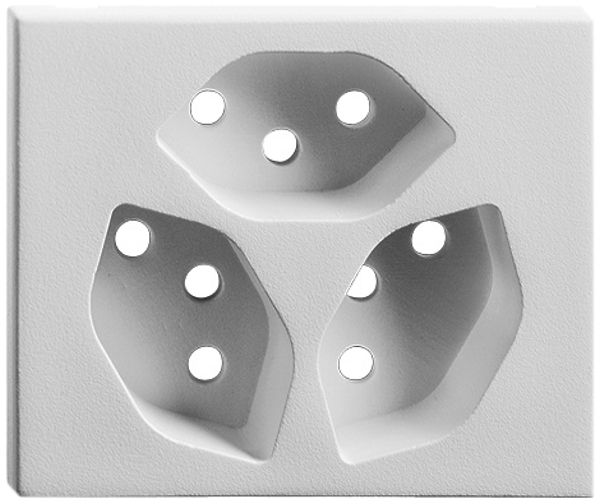 EB-AbdeckSet FH FLF 3×T13 weiss