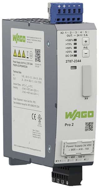 EB-Stromversorgung WAGO Pro 2 340…550V 480…780V 24…28V 5A 120W 3TE