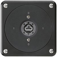 UP-Schlüsselschalter robusto ohne Klappdeckel ohne Zylinder 0/1P schwarz Kombi