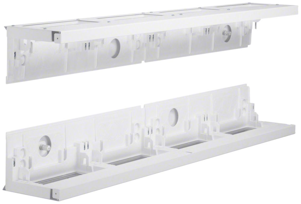 Kit parte superiore/base Hager univers 4 file quadro AP IP30 CP I 1000×160mm 2pz