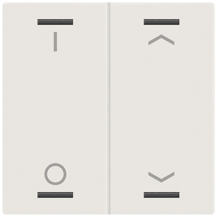 Bilanciere MDT BE-TAL60W211.D1 1t/4a p.tasti tattile bianco op. "I/O"-"persiana"