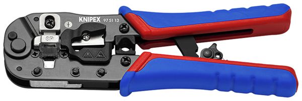 Crimpzange KNIPEX für Westernstecker RJ45 191×70×20mm