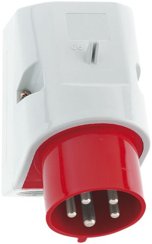 AP Gerätestecker CEE Bals 5P 16A 400V 6h rot IP44 Quick Con.