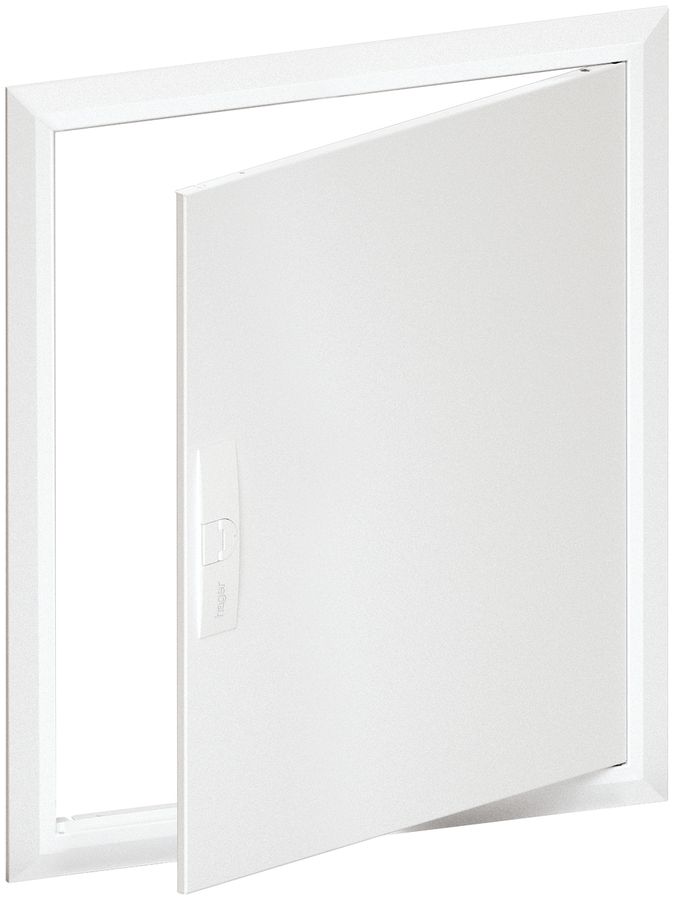 Cornice con porta Hager univers 603×703×10mm IP00 bianco per FW42U..