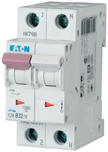 Leitungsschutzschalter Eaton PLZM-C32/1N-MW 1P+N C/32A 10kA 2TE