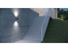 Applique LED ESYLUX ALVA 8W 4000K 2×28° anthracite IP65