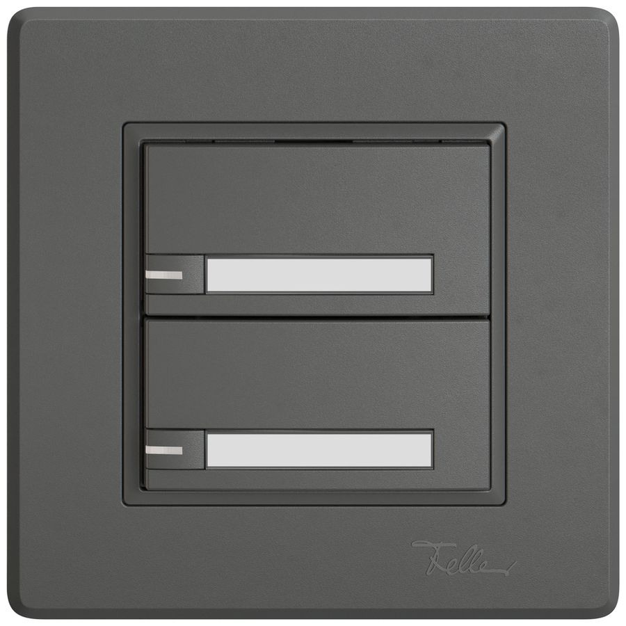 UP-Universaltaster EDIZIO.liv UNI SNAPFIX® 12…48V m.LED blau 2× 1-Tbed.Pap.dgu