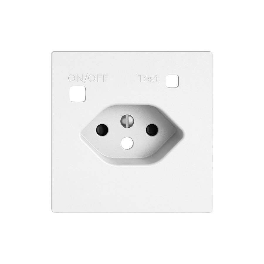 Montageset EDIZIO.liv SNAPFIX® f.Fehlerstrom-Schutzsteckdose Typ 13 Shutter ws