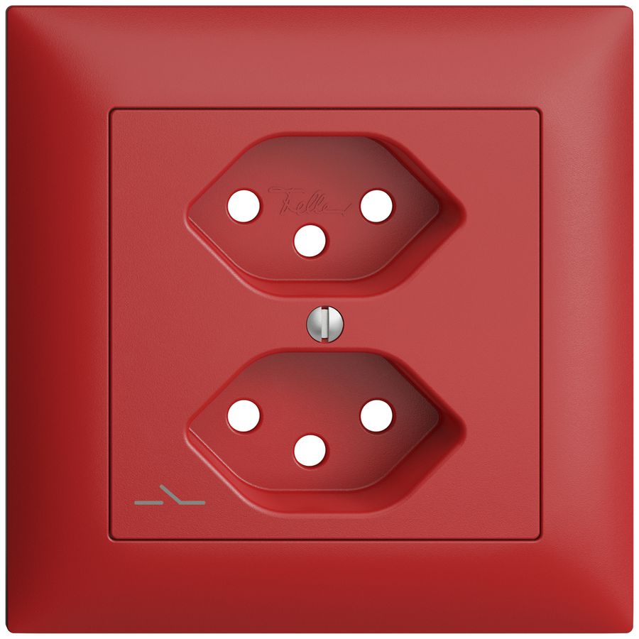 Frontset EDIZIOdue berry 88×88mm 2×T13/1 mit Shutter