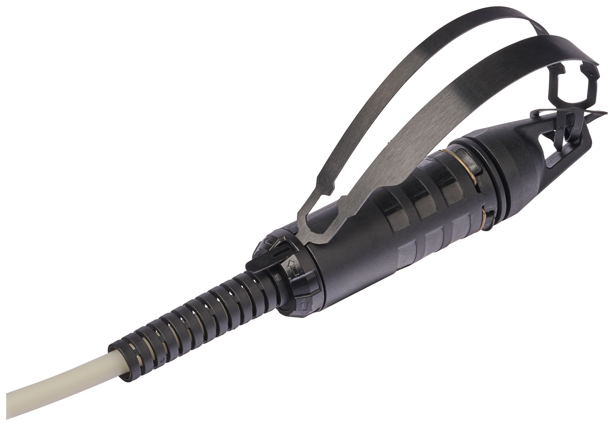 Patchkabel LWL R&M 2×OM4 HEC-QR LC-D PC ↔ LC-D PC schwarz 10m