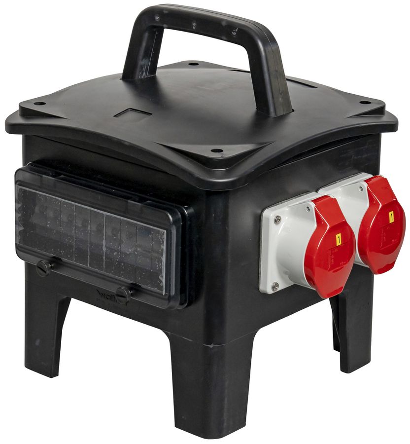 Stromverteiler DEM DB23445 32A 4×LS 1×FI 6×T23 2×16A 1×32A 3m 32A