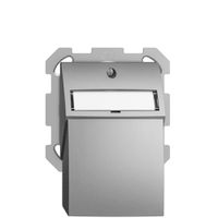 Kit montaggio ENC Edue FM, con cappa di uscita dritta, per 2×Keystone, silver