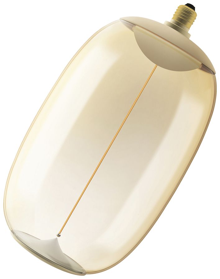 Lampada LED Osram Vintage 1906 E27 12W 500lm 818 REG Ø200×370mm ambra