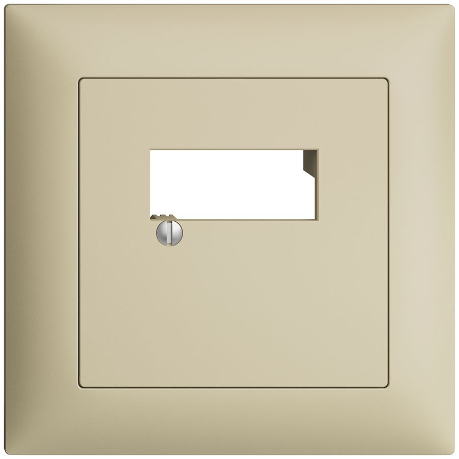 Kit frontale INC EDIZIOdue vanille 88×88mm 2×RJ45