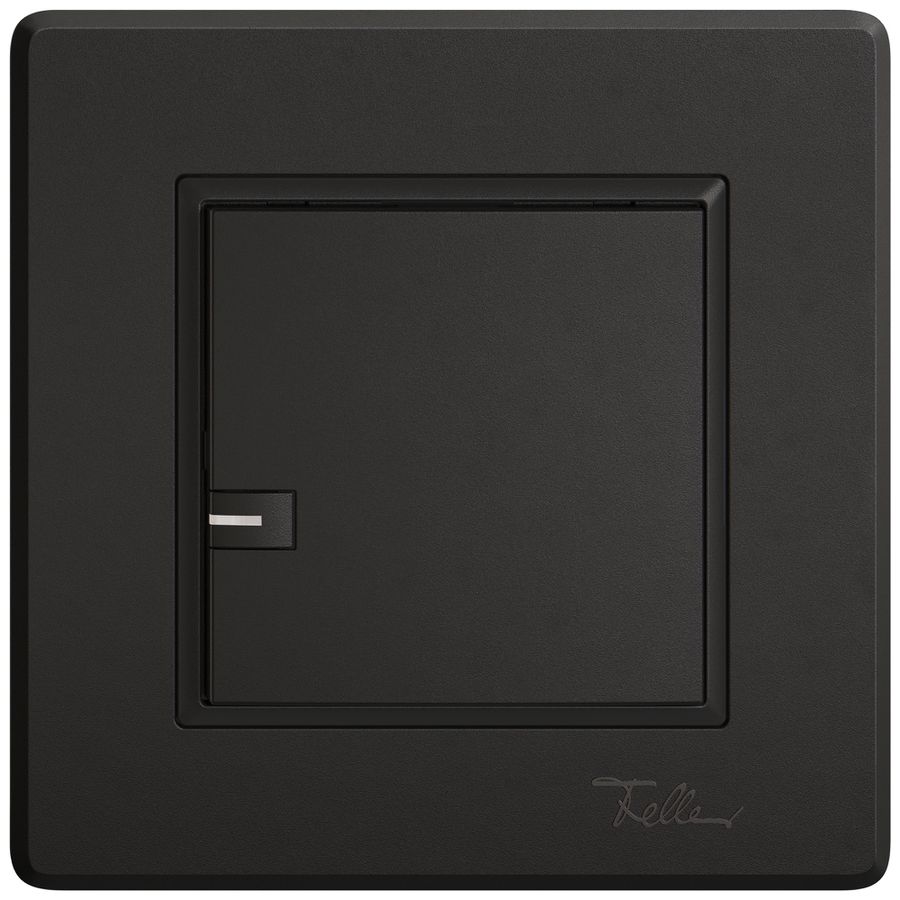 Poussoir universel ENC EDIZIO.liv UNI SNAPFIX® 5…48V a.LED bleu 1× comm.1T no