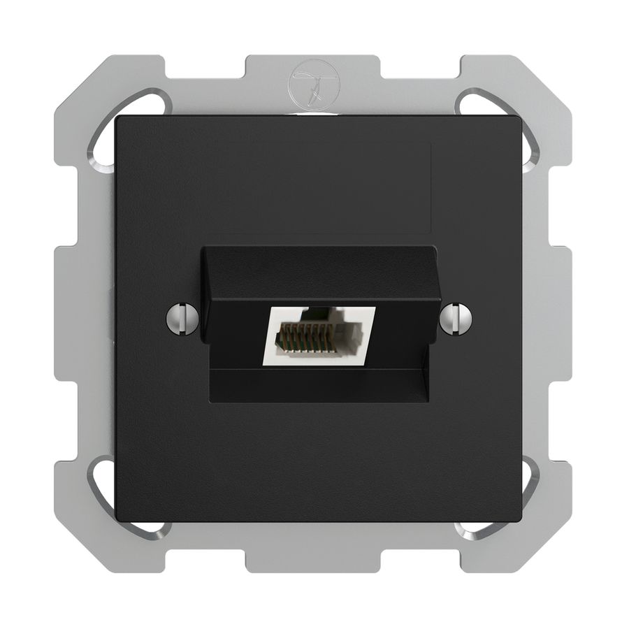 Presa INC 1×RJ45/u 4P ITplus EDIZIOdue nero