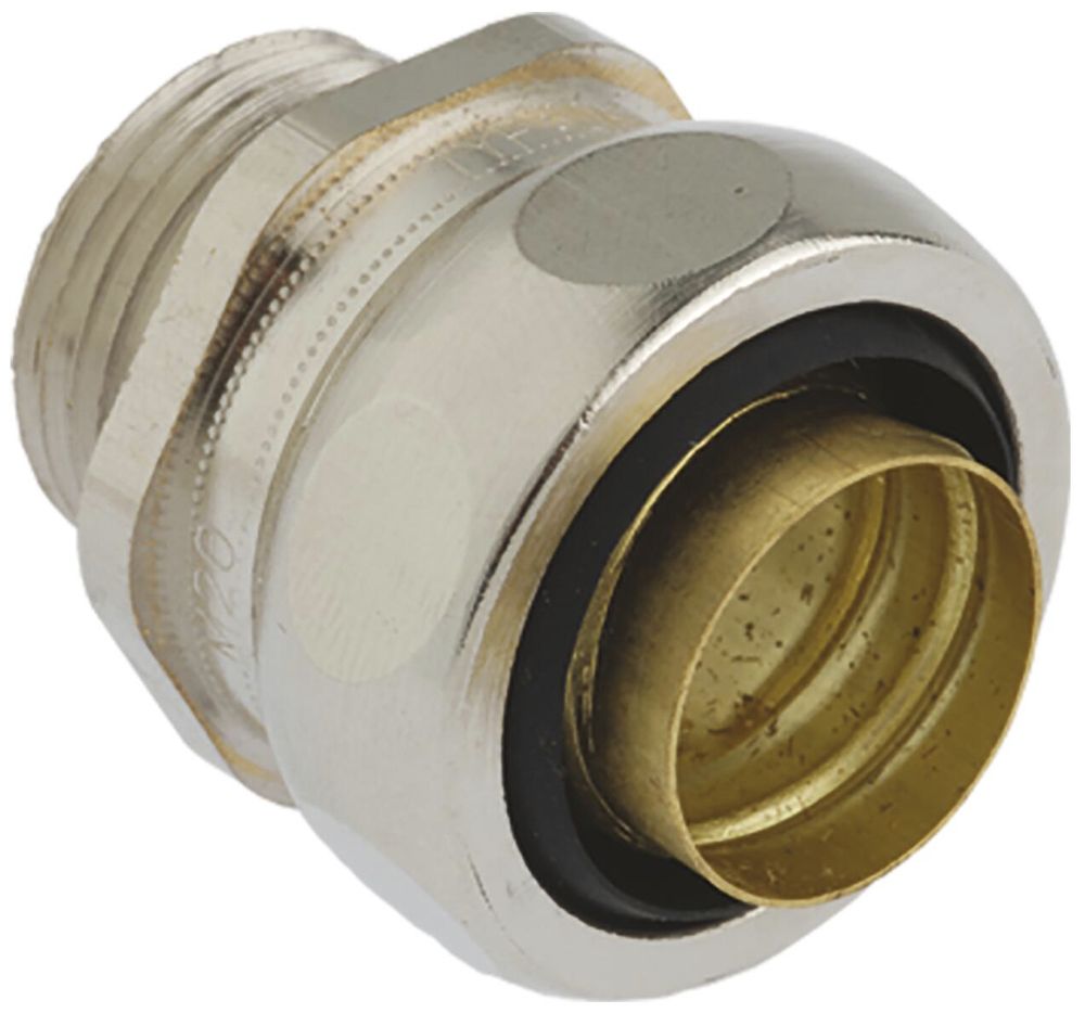 Anschlussnippel AGRO M12 Ø14mm Messing vernickelt