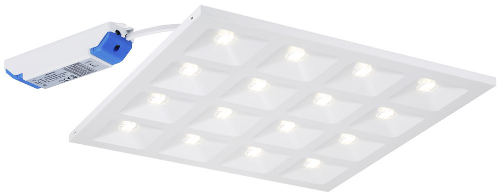 EB-LED-Deckenleuchte QUADRO 600×600 Multipower 1534W 4500lm 830 weiss