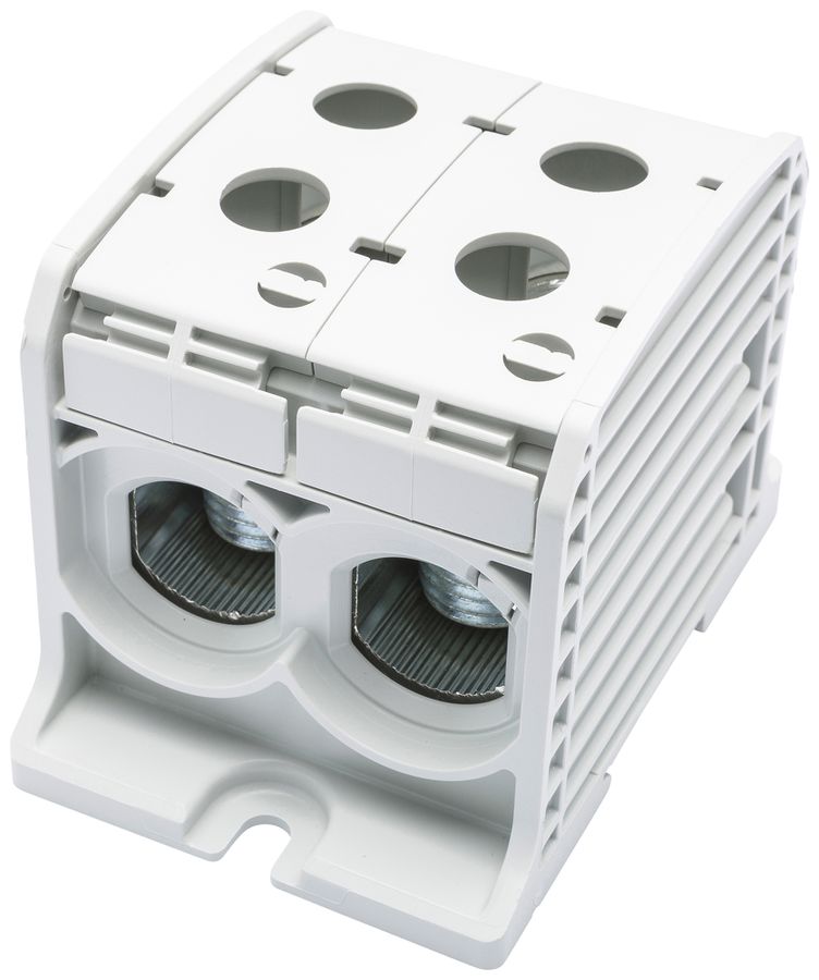 Bloc de distribution Bals RKA 185 1P 353A 2×entrée 2×sortie 10…95mm² gris