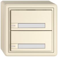 AP-KNX-Taster RGB EDIZIO.liv SNAPFIX® Temperaturfüh.RGB-LED Pap.2×T 1-Tbed.cr